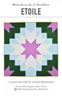 Etoile Quilt Pattern by Patchwork and Poodle, Elaine Bergman Multiple sizes