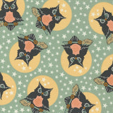 Owl O Ween Spooky Cuties in Fog 31191 18 by Urban Chicks Sold in 1/2 yard Increments