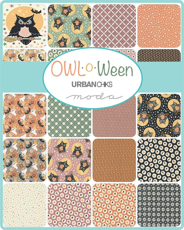 Owl O Ween Candy in Corn 31192 14 by Urban Chicks Sold in 1/2 yard Increments