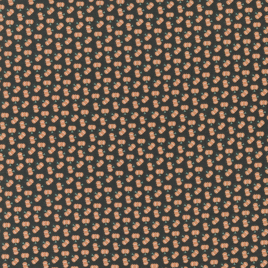 Owl O Ween Spider Gingham in Pumpkin 31194 13 by Urban Chicks Sold in 1/2 yard Increments