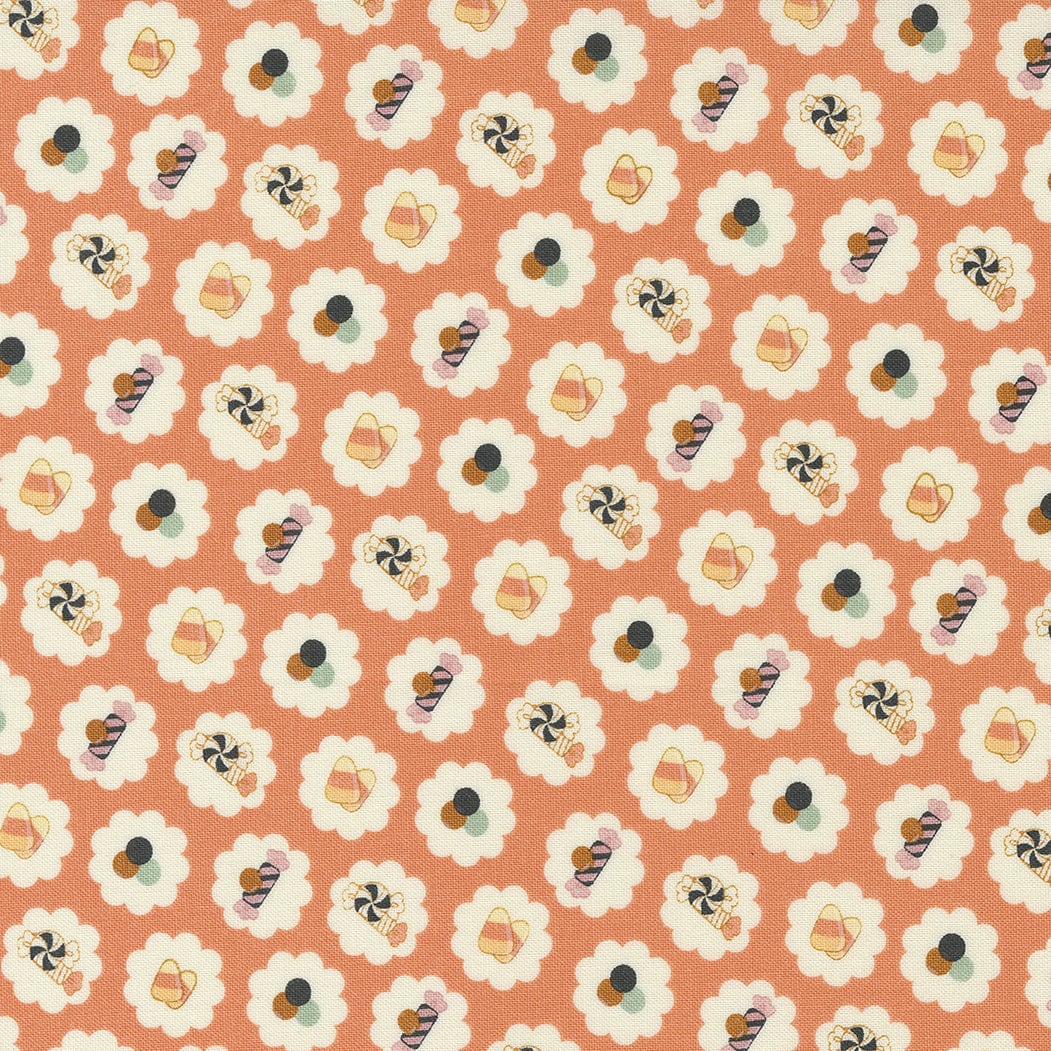 Owl O Ween Candy in Gobblin Green 31192 15 by Urban Chicks Sold in 1/2 yard Increments