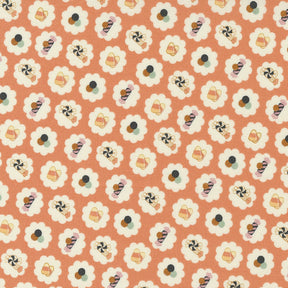 Owl O Ween Candy in Pumpkin 31192 13 by Urban Chicks Sold in 1/2 yard Increments