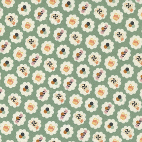 Owl O Ween Candy in Gobblin Green 31192 15 by Urban Chicks Sold in 1/2 yard Increments