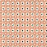 Owl O Ween Spider Gingham in Pumpkin 31194 13 by Urban Chicks Sold in 1/2 yard Increments