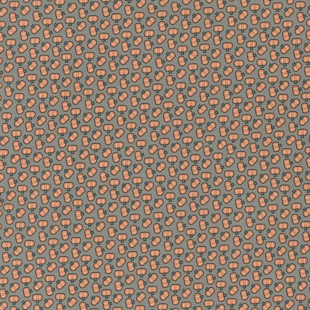 Owl O Ween Pumpkin Patch in fog 31195 18 by Urban Chicks Sold in 1/2 yard Increments
