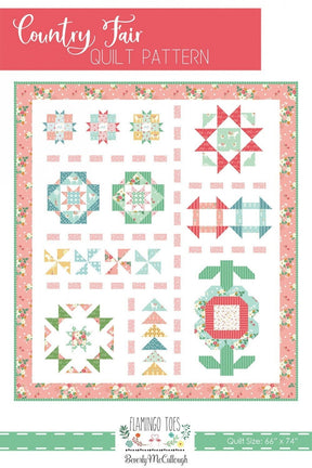 Country Fair Quilt Pattern by Beverly McCullough FT-8887 66" x 74"