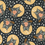 Owl O Ween Pumpkin Patch in fog 31195 18 by Urban Chicks Sold in 1/2 yard Increments