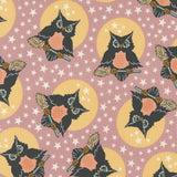 Owl O Ween Owls in Pink Spell 31190 16 by Urban Chicks Sold in 1/2 yard Increments