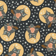 Owl O Ween Owls in Midnight 31190 17 by Urban Chicks Sold in 1/2 yard Increments
