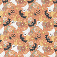 Owl O Ween Spooky Cuties in Pumpkin 31191 13 by Urban Chicks Sold in 1/2 yard Increments