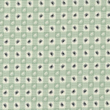 Owl O Ween Spider Gingham in Goblin Green 31194 15 by Urban Chicks Sold in 1/2 yard Increments