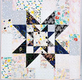 Double Star Quilt Printed Pattern by Fancy Tiger Craft FTC S002 pattern includes 2 sizes, baby and queen