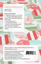 Jellybeans Printed Quilt Pattern #tb 276 by Thimble Blossoms - Paper Pattern Only - 60" x 76” quilt size jelly roll friendly
