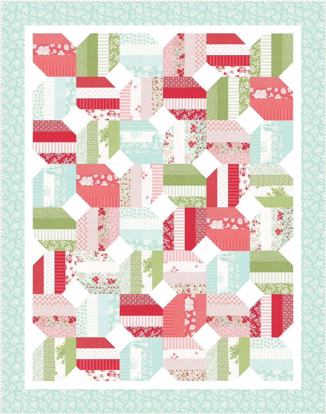 Jellybeans Printed Quilt Pattern #tb 276 by Thimble Blossoms - Paper Pattern Only - 60" x 76” quilt size jelly roll friendly