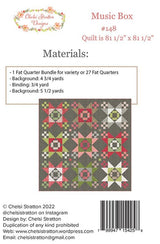 Music Box Quilt pattern CSD 148 by Chelsi Stratton Designs 81 x 81