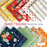 Sweet Melodies Polka Dots Orange 21818-13 by American Jane sold in 1/2 yard increments cut contiguously