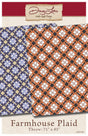 Farmhouse Plaid Printed Quilt pattern AQD 0286 Antler Quilt Design - Throw 71 inches x 85 inches