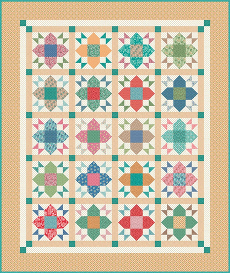 Home Town Heirloom Daisy Miller Yardage C13593-Heirdaisy by Lori Holt for Riley Blake Designs Sold in 1/4 yard increments cut contiguously