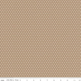 Home Town Brown Sugar Dansie Yardage C13595-Brownsugar by Lori Holt for Riley Blake Designs Sold in 1/4 yard increments cut contiguously