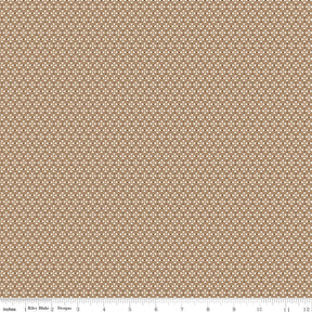 Home Town Brown Sugar Dansie Yardage C13595-Brownsugar by Lori Holt for Riley Blake Designs Sold in 1/4 yard increments cut contiguously
