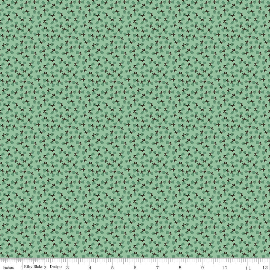 Home Town Leaf Eastman Yardage C13584-Leaf by Lori Holt for Riley Blake Designs Sold in 1/4 yard increments cut contiguously