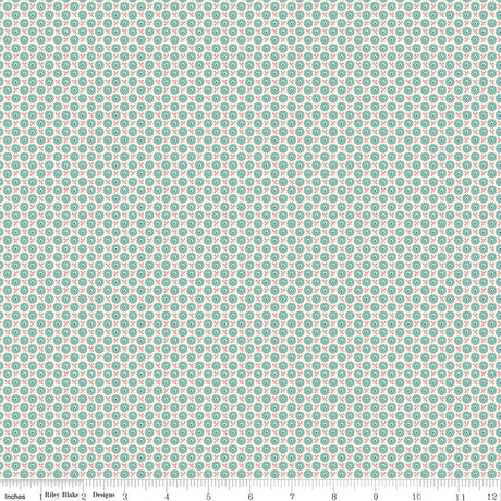 Home Town Heirloom Sea Glass Crane Yardage C13596-Heirseaglass by Lori Holt for Riley Blake Designs 1/4 yard increments cut contiguously