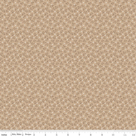 Home Town Tea Dye Bodell Yardage C13594-TeaDye by Lori Holt for Riley Blake Designs Sold in 1/4 yard increments cut contiguously
