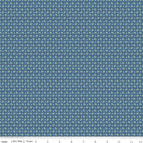 Home Town Denim Freeman Yardage C13597-Denim by Lori Holt for Riley Blake Designs Sold in 1/4 yard increments cut contiguously