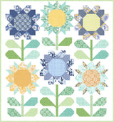 Sunflowers in My Heart Coeur Cloud White Yardage 27322-31 by Kate Spain Sold in 1/2 Yard Increments