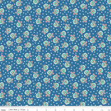 Home Town Denim Lewis Yardage C13585-Denim by Lori Holt for Riley Blake Designs Sold in 1/4 yard increments cut contiguously