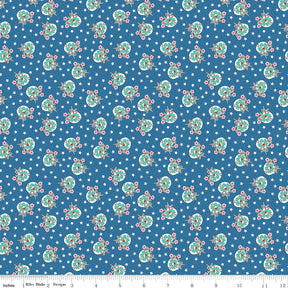 Home Town Denim Lewis Yardage C13585-Denim by Lori Holt for Riley Blake Designs Sold in 1/4 yard increments cut contiguously