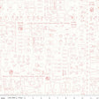 Home Town Coral Patterns Yardage C13599-Coral by Lori Holt for Riley Blake Designs Sold in 1/2 yard increments