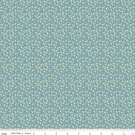 Home Town Heirloom Cottage Mangum Yardage C13592-Heircottage by Lori Holt for Riley Blake Designs 1/4 yard increments cut contiguously