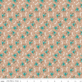 Home Town Tea Dye Bills Yardage C13582-Teadye by Lori Holt for Riley Blake Designs Sold in 1/4 yard increments cut contiguously