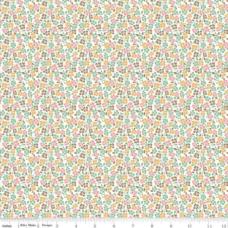 Home Town Leaf Forman Yardage C13589-Leaf by Lori Holt for Riley Blake Designs Sold in 1/4 yard increments cut contiguously