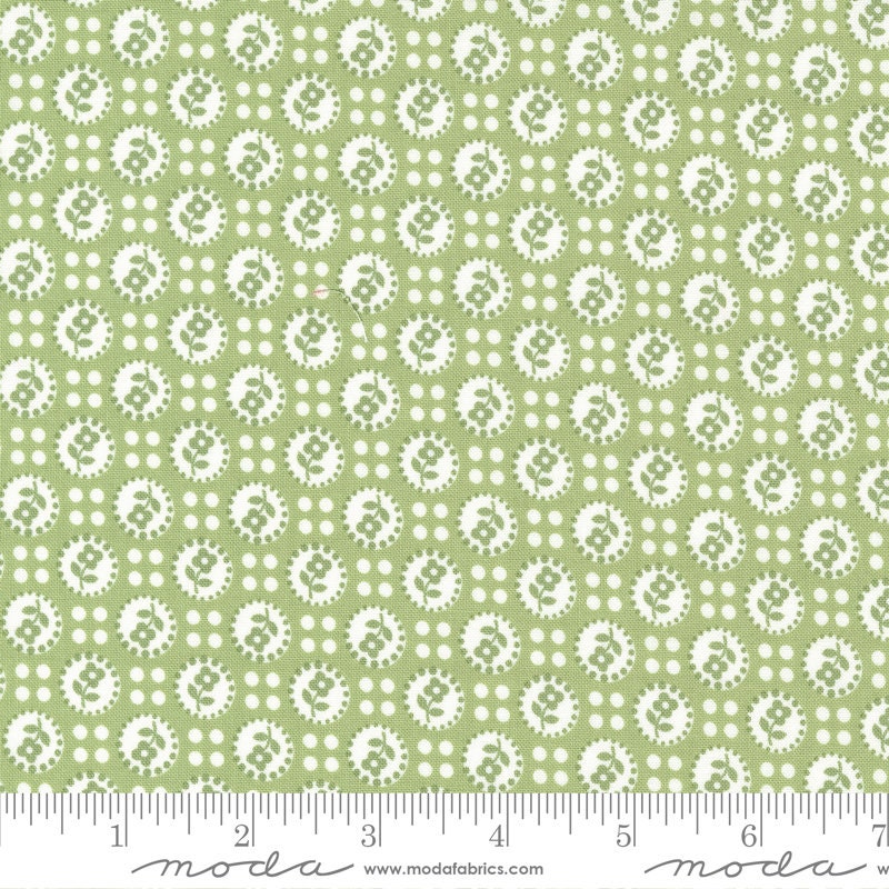 Lighthearted Sweet Green 55292 19 Sold by 1/2 yard increments cut contiguously