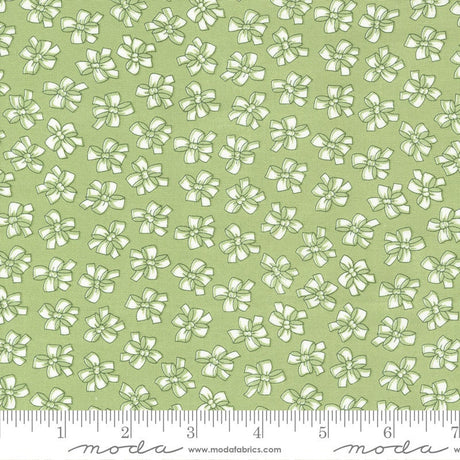 Lighthearted Ribbon Green 55293 19 Sold by 1/2 yard increments cut contiguously