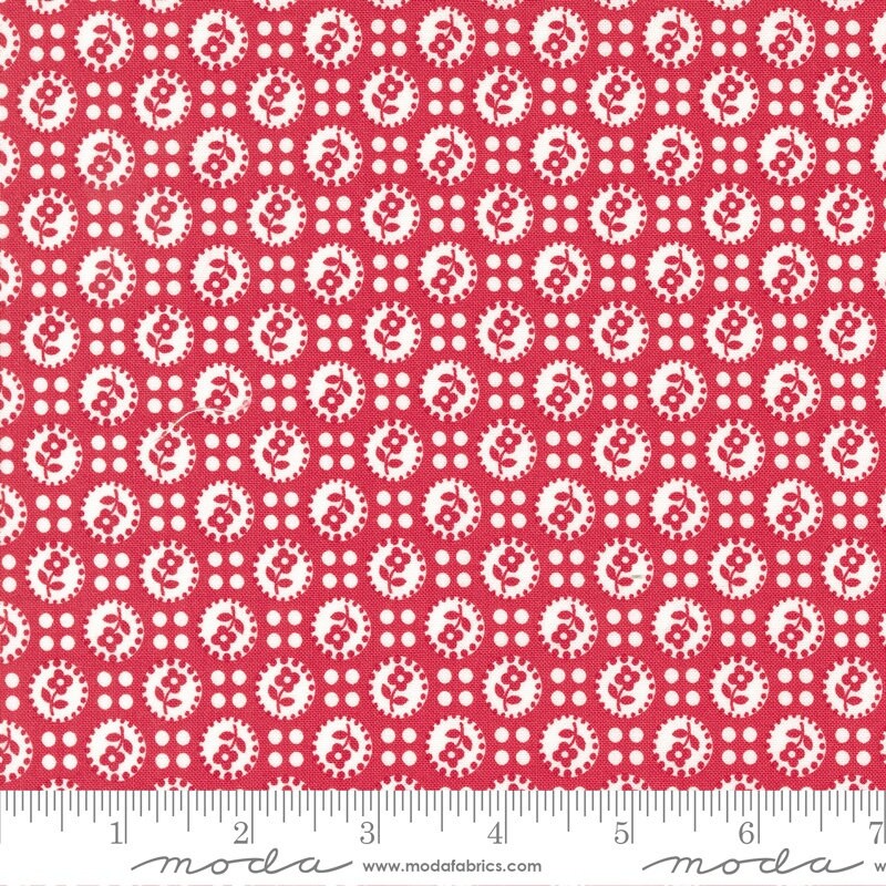 Lighthearted Sweet Red 55292 12 Sold by 1/2 yard increments cut contiguously