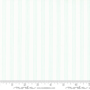 Lighthearted Stripe Cream Aqua 55296 21 Yardage Sold by 1/2 yard increments cut contiguously