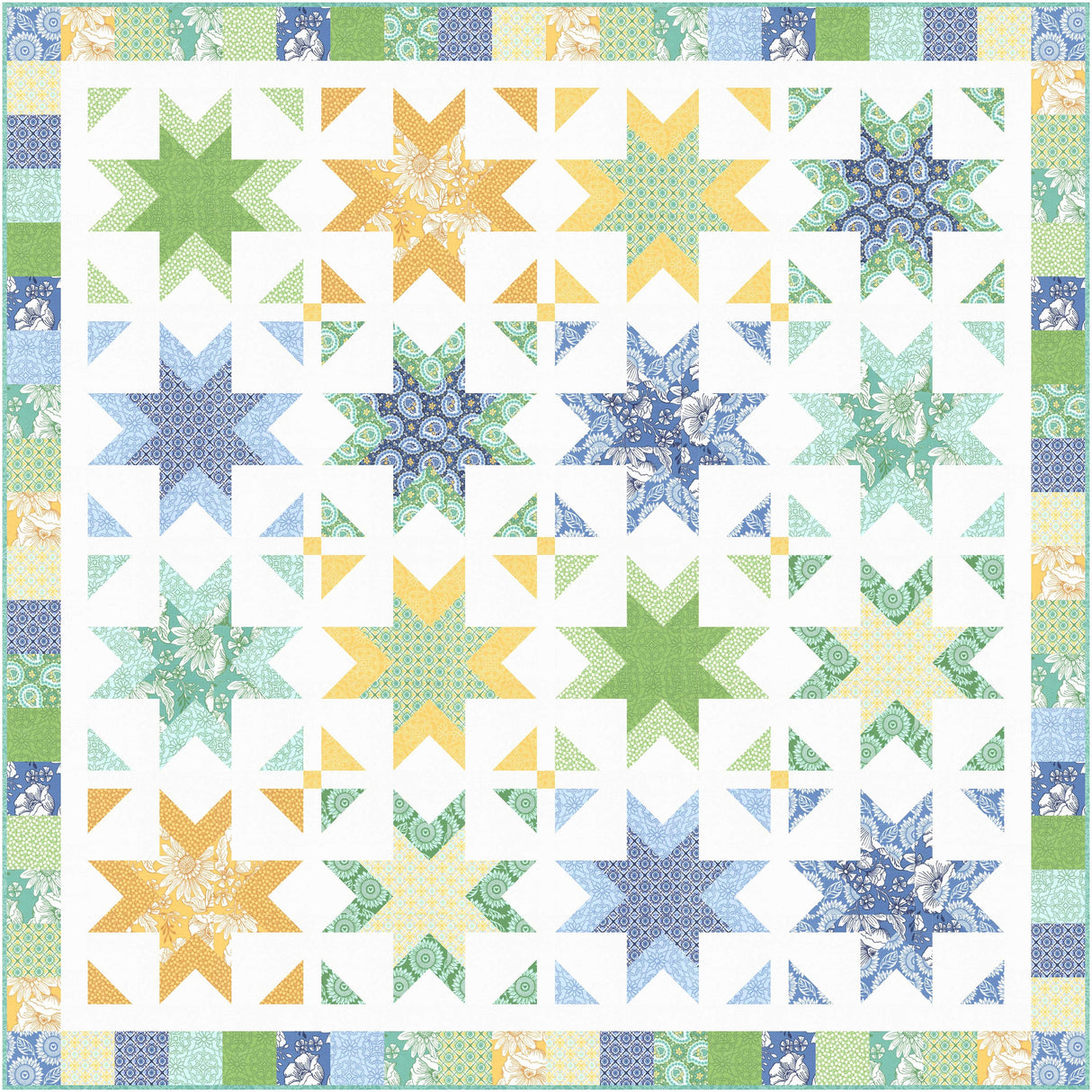 Sunflowers in My Heart Coeur Cloud White Yardage 27322-31 by Kate Spain Sold in 1/2 Yard Increments