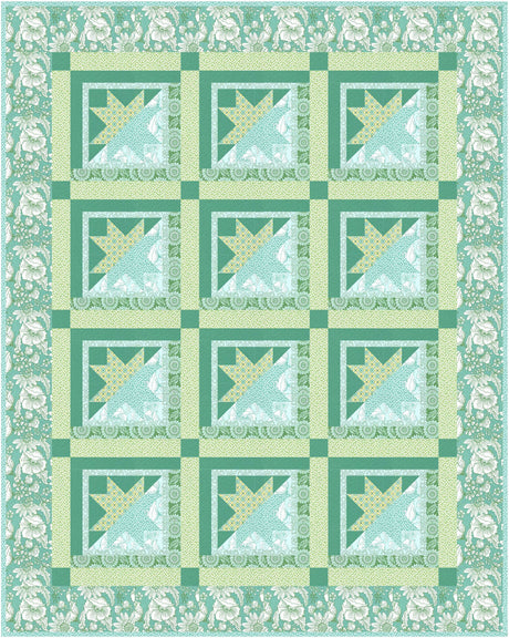 Sunflowers in My Heart Coeur Cloud White Yardage 27322-31 by Kate Spain Sold in 1/2 Yard Increments