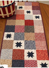 Stars on the Run #CSS358 From Creek Side Stitches By Patrica Hellenbrand, Placemats, Table Runners & Toppers, precut friendly