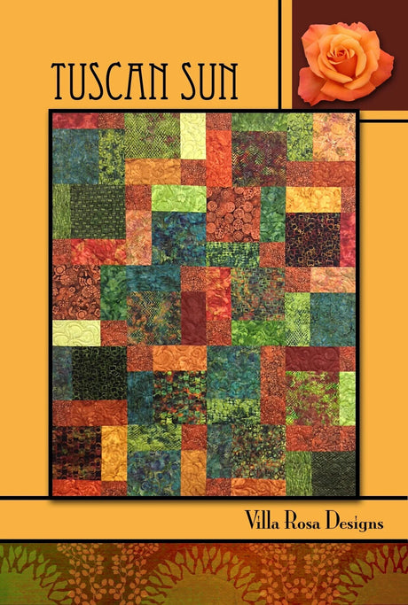 Tuscan Sun Pattern Card for Villa Rosa Designs finished size 56"x70"