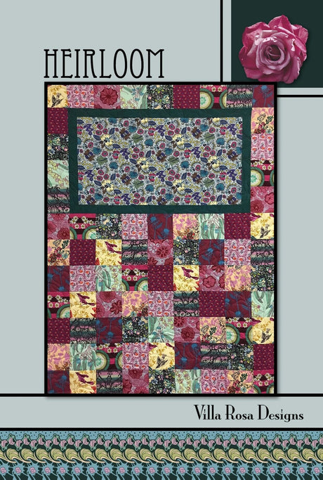 Heirloom Printed Pattern Villa Rosa Designs Size 41" x 54"