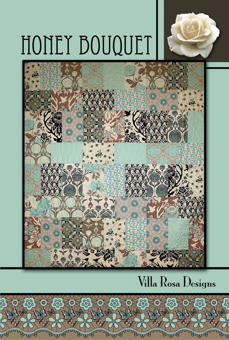 Honey Bouquet Printed Pattern Villa Rosa Designs Size 54" x 60"