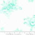 Lighthearted Rosy Cream Aqua 55290 21 Sold by 1/2 yard increments cut contiguously