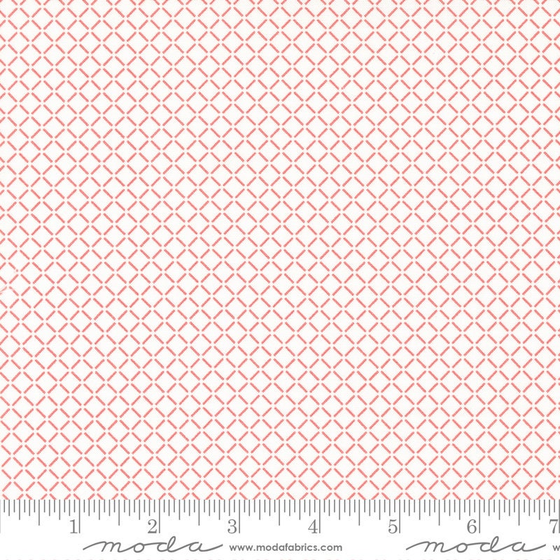 Lighthearted Summer Cream Pink 55295 11 Sold by 1/2 yard increments cut contiguously