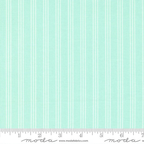 Lighthearted Stripe Aqua 55296 13 Sold by 1/2 yard increments cut contiguously