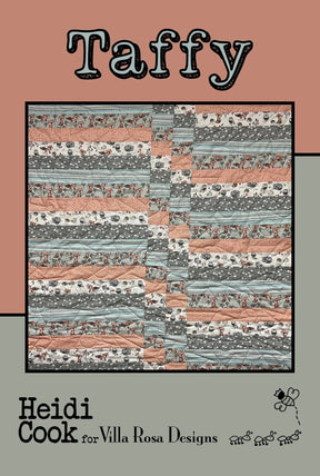Taffy Quilt pattern for Villa Rosa Designs 40" x 40" finished Printed Pattern Only