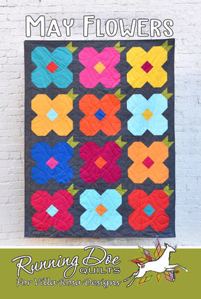 May Flowers Pattern Card by Villa Rosa Designs finished size 58"x77"